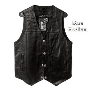 FMC Extreme Black Leather Concealed Carry Vest M Full-Grain NWT